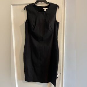 Black Sleeveless Hugo Boss  Sheath Dress with Crew Neck for Work & Cocktail